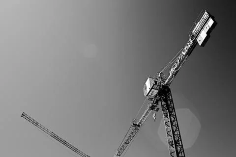 Construction Tower Crane Foto stock