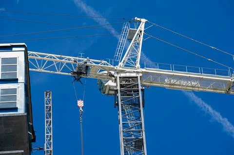 Construction tower crane Stock Photos