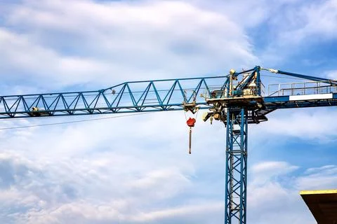 Construction tower crane Stock Photos