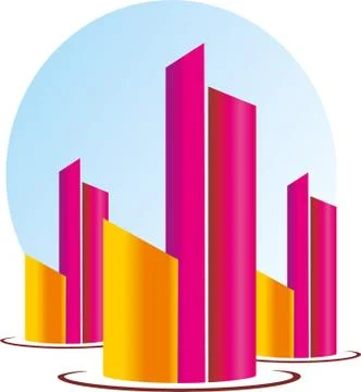 CONSTRUCTION TOWERS Stock Illustration