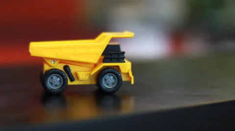 Construction toy dump truck Stock Footage 23162396