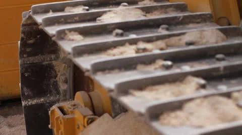 Construction track close up Stock Footage 23162337