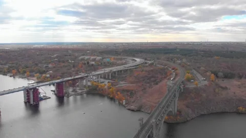 Construction Of A Traffic Intersection Stock Footage 164722527