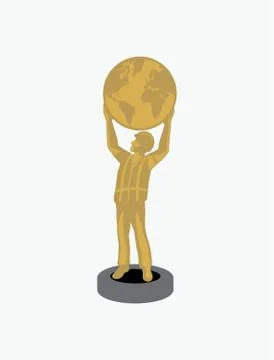 Construction Trophy vector Stock Illustration