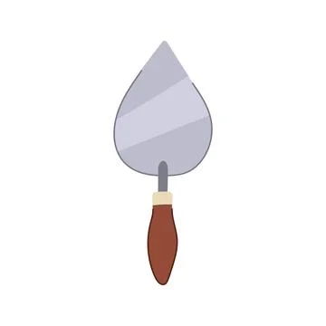 Construction trowel cartoon vector illustration Stock Illustration