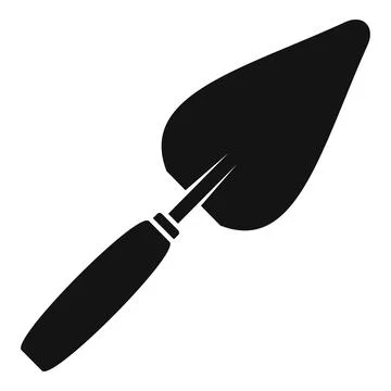 Construction trowel icon, simple style Stock Illustration