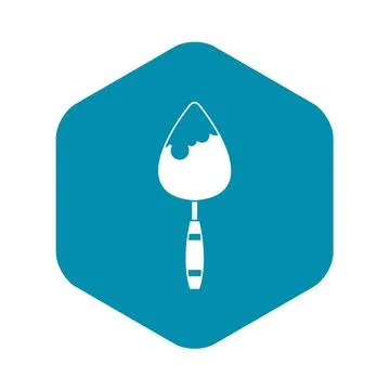 Construction trowel icon, simple style Stock Illustration