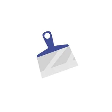 Construction trowel instrument icon flat cartoon vector illustration isolated. Illustrazione stock
