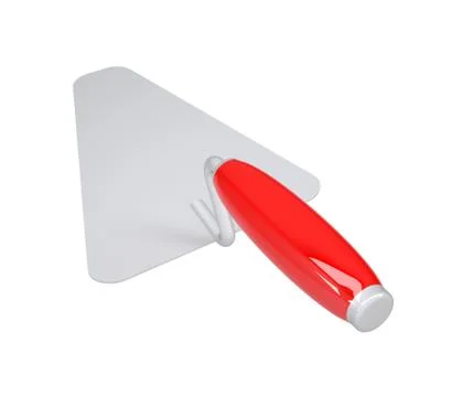 Construction trowel. Isolated Stock Illustration