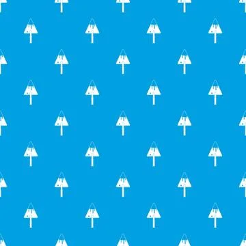 Construction trowel pattern seamless blue Stock Illustration