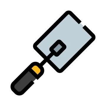 Construction trowel tool for building and plastering work Stock Illustration