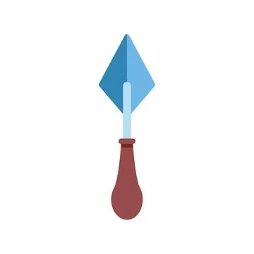 Construction trowel tool for building and masonry work Ilustración de archivo