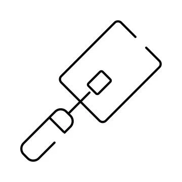 Construction trowel tool for masonry and building repair Stock Illustration