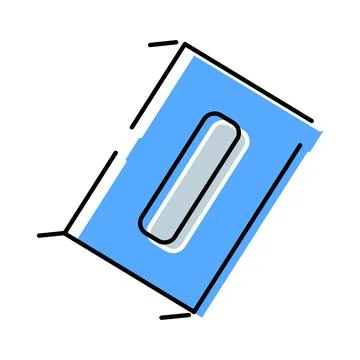 Construction trowel tool for plastering masonry work Stock Illustration
