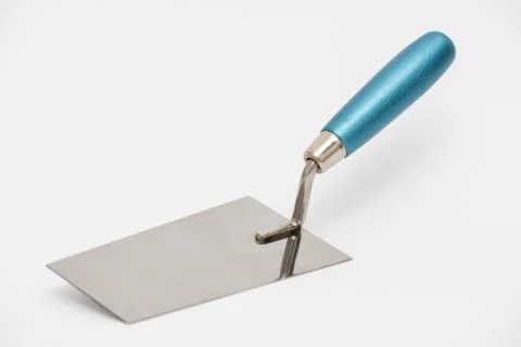 Construction trowel on a white background. Stock Photos