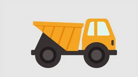 Construction Truck Icon Stock Footage 205065485