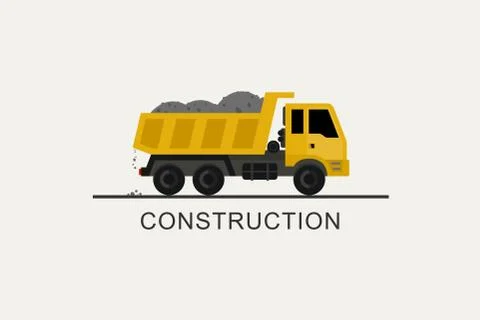 Construction truck icon Stock Illustration