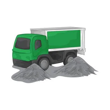 Construction Truck Illustration Illustration