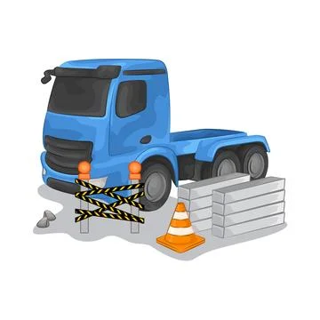 Construction Truck Illustration Illustration