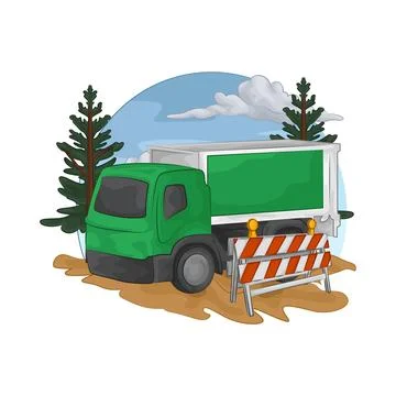 Construction Truck Illustration Illustration