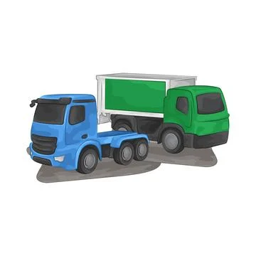 Construction Truck Illustration Illustration