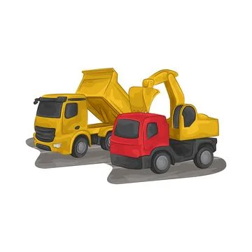 Construction Truck Illustration Illustration