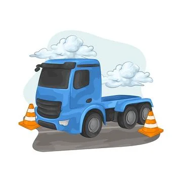 Construction Truck Illustration Illustration