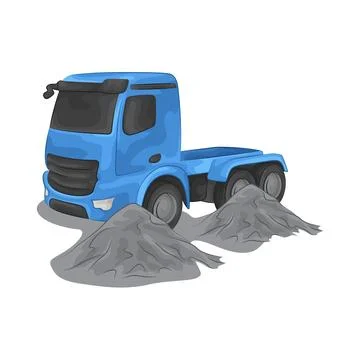 Construction Truck Illustration Illustration