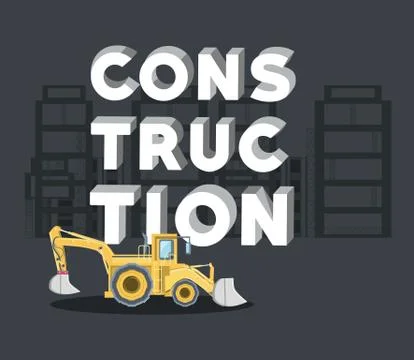 Construction trucks design Ilustração Stock