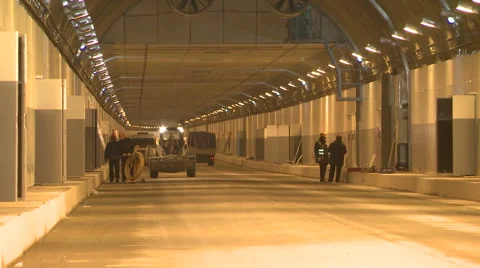 Construction of a tunnel Stock Footage 64055135