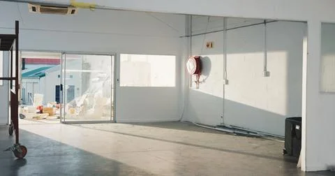 Construction, vacant or remodeling with interior, building site or development 库存照片