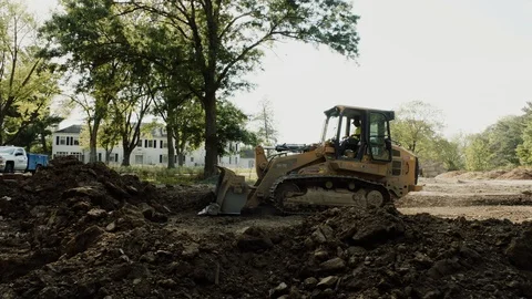 Construction vechiles workings Clip 5 Stock Footage 94001574