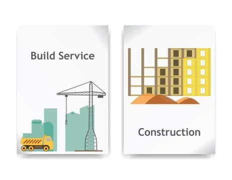 Construction vector banner Stock Illustration