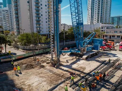Construction Views Elysee Edgewater Stock Photos