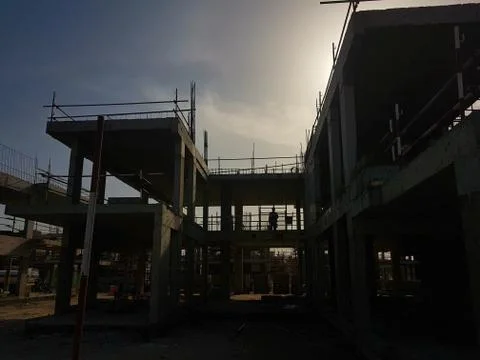 Construction-villa Fotos de archivo