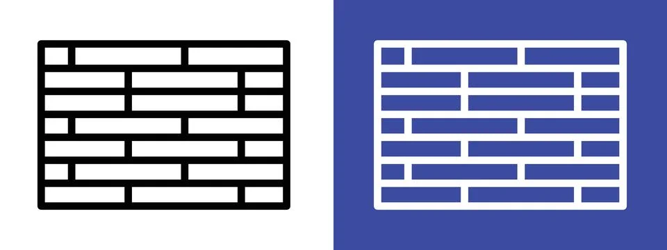 Construction Wall Icon Perfect for Building and Architectural Themes Ilustración de archivo