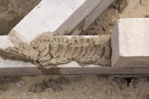 Construction of a Wall Stock Photos