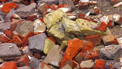 Construction waste. Stock Footage 281913734