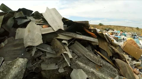 Construction Wastes Dumped In A Huge Pile In Ukraine 库存影片 55431533