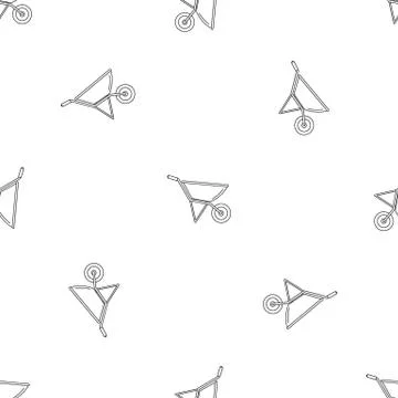 Construction wheelbarrow pattern seamless Stock Illustration