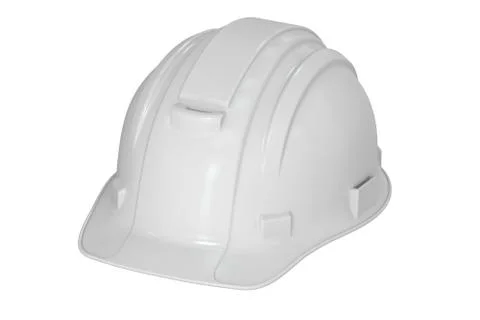Construction White Hard Hat, 3D rendering Stock Illustration