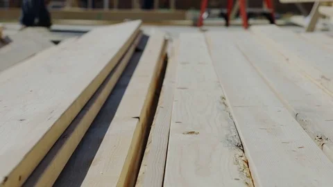 Construction Wood Dolly Right Stock Footage 80833959