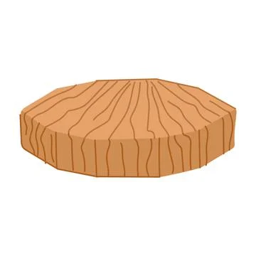 Construction wood platform cartoon vector illustration Stock Illustration