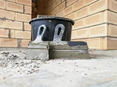 Construction work accessories and tools Stock Photos