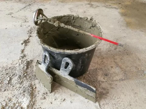 Construction work accessories and tools Stock Photos