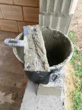 Construction work accessories and tools Foto stock