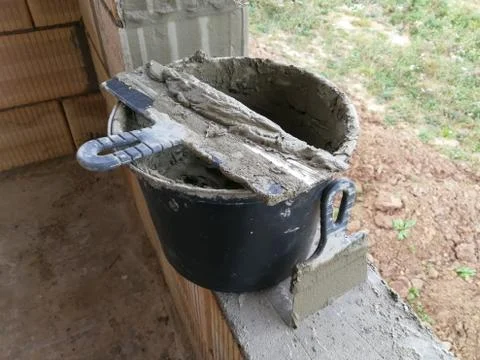 Construction work accessories and tools Stock Photos