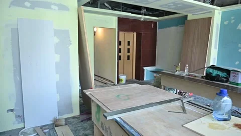 Construction work background with pan shot Stock-Footage 203227945