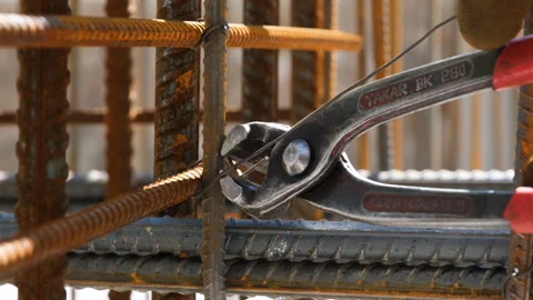 Construction work at a building site Stock Footage 247997633