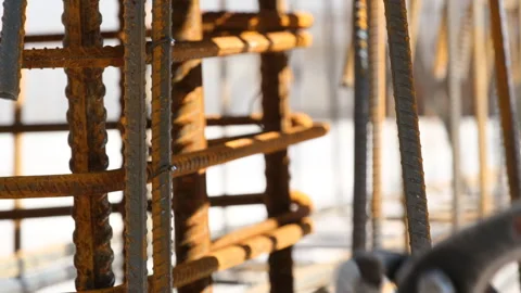 Construction work at a building site Stock Footage 247998118